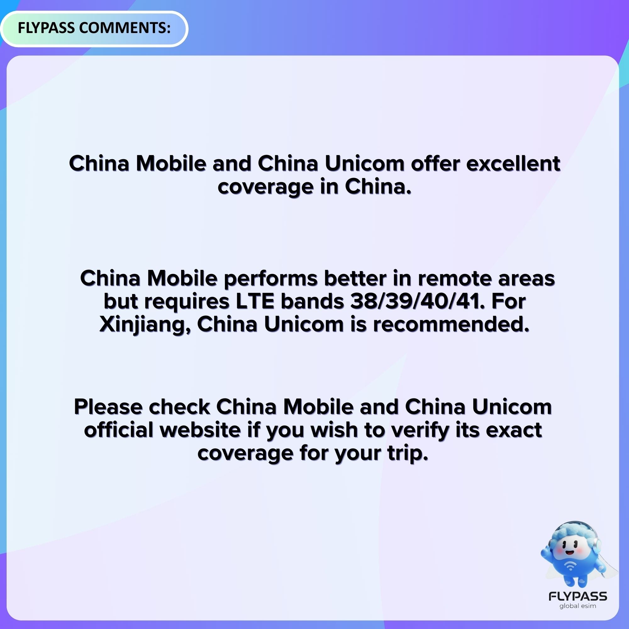 eSIM for China